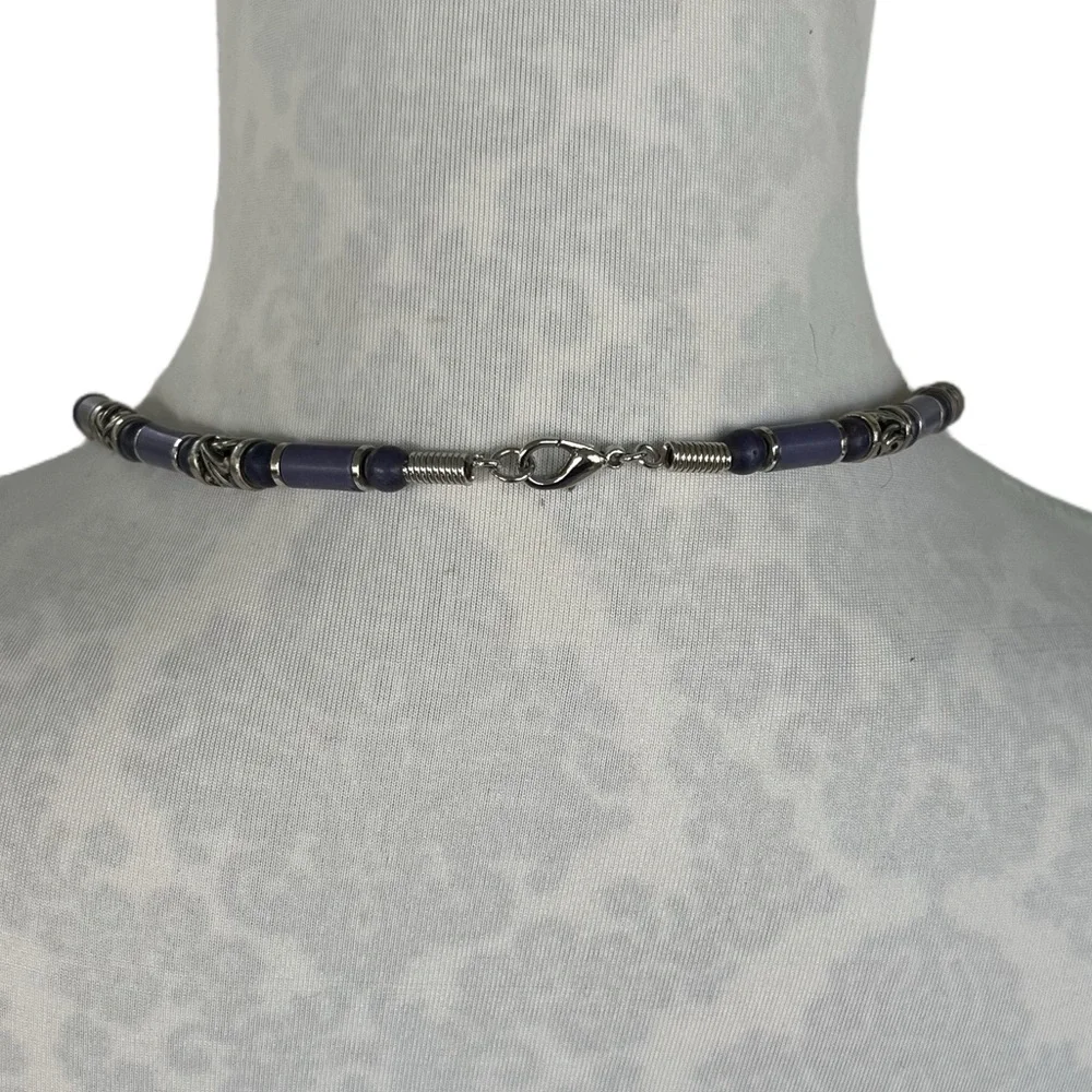 Elegant Purple Beaded Necklace